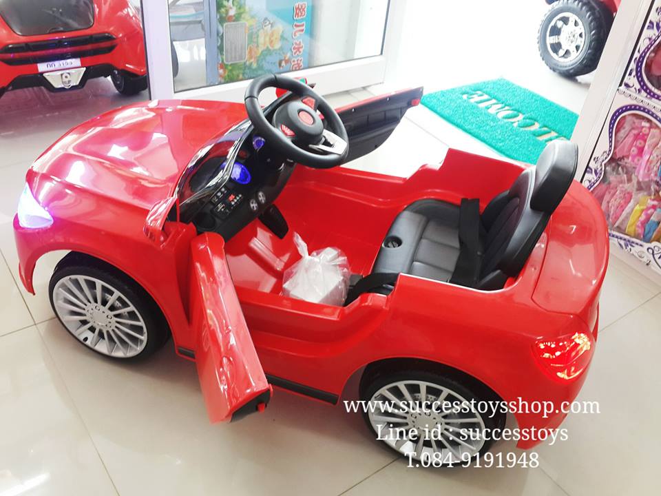รถแบตเตอรี่เด็กนั่งไฟฟ้า ยี่ห้อ BENZ 2 มอเตอร์เปิดประตูได้ มี 3 สี แดง ขาว เขียว