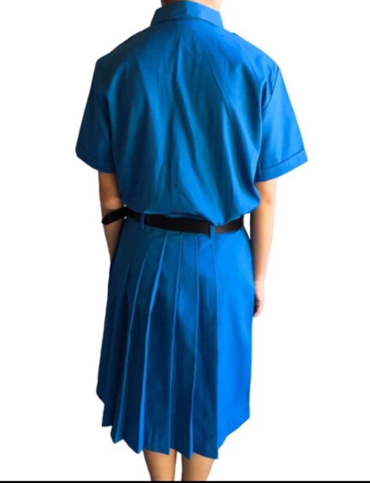 ชุดยุวกาชาดหญิง สีฟ้า ไม่รวมเครื่องหมาย (ราคาตาม size)