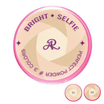 เอ อาร์ ไบร์ท เซลฟี่ เพอร์เฟค พาวเดอร์ AR Bright Selfie Perfect Powder สามเฉดสีในตลับเดียว เพื่อหน้าดูมีมิติ