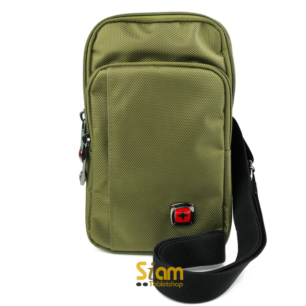 DAKAR กระเป๋าหนังคาดเอว ใบใหญ่ แนวตั้ง ใส่มือถือขนาด 5 - 6.5 นิ้ว (0611)