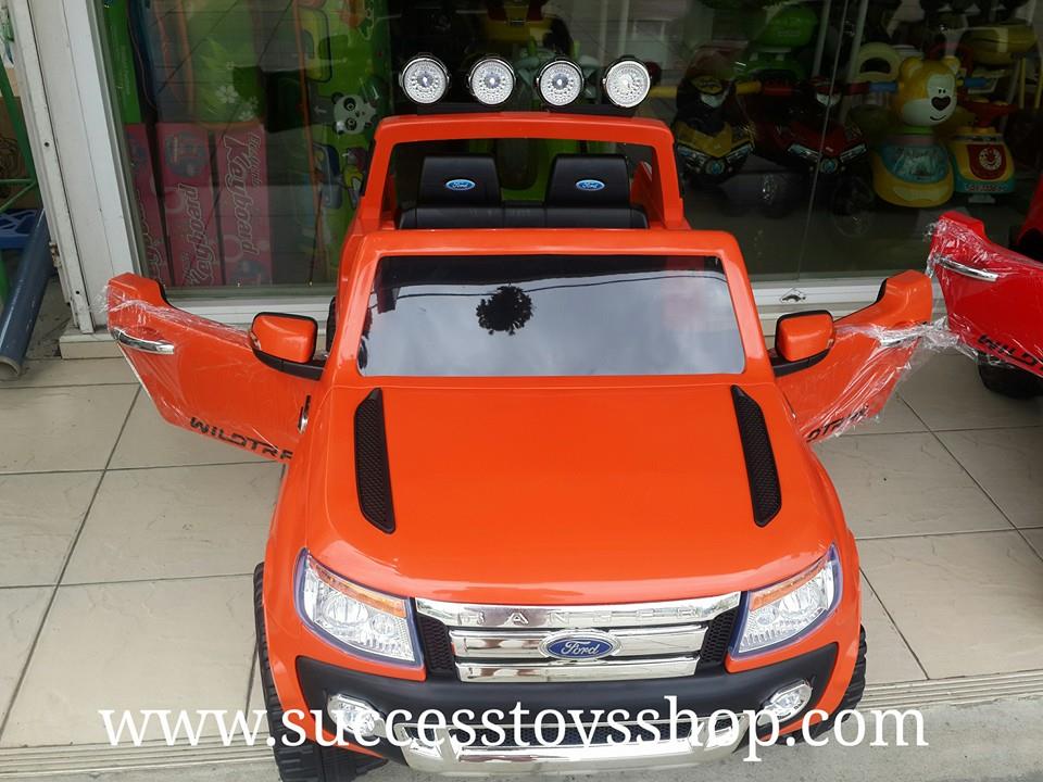DK3646OR รถแบตเตอรี่ รถกระบะฟอร์ด FORD RANGER 2มอเตอร์ แบต 12V มีโช๊ค มี5สี แดง ขาว ดำ ส้ม ชมพู