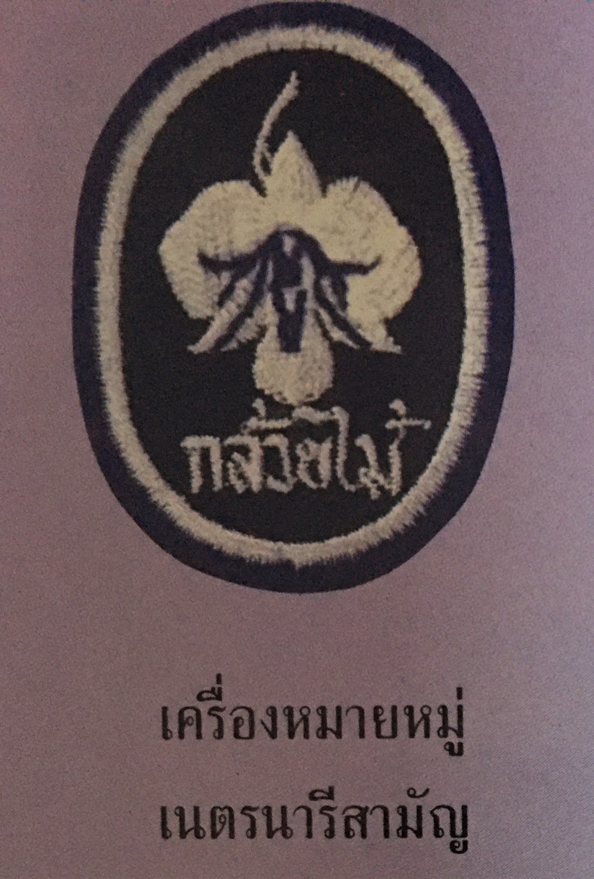 เครื่องหมายหมู่ เนตรนารีสามัญ (ดอกกล้วยไม้)