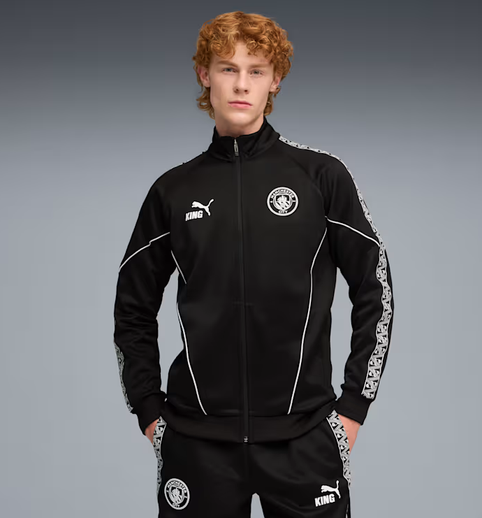 เสื้อแจ็คเก็ตแมนเชสเตอร์ ซิตี้ KING Anthem สีดำของแท้