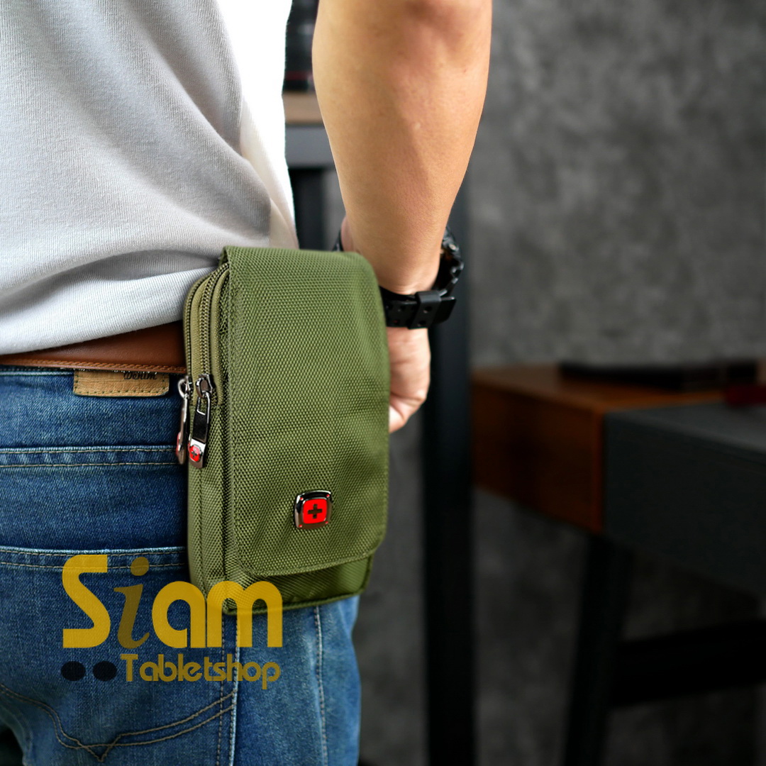 DAKAR กระเป๋าคาดเอวใส่โทรศัพท์ มือถือ 4.7-6.7 นิ้ว ใส่ได้ 2 เครื่อง แนวตั้ง (0626)