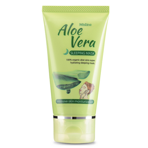 Mistine Aloe Vera Sleeping Mask มาส์กกลางคืนเติมความชุ่มฉ่ำแน่นกระชับ จากสารสกัดว่านหางจระเข้ 100%