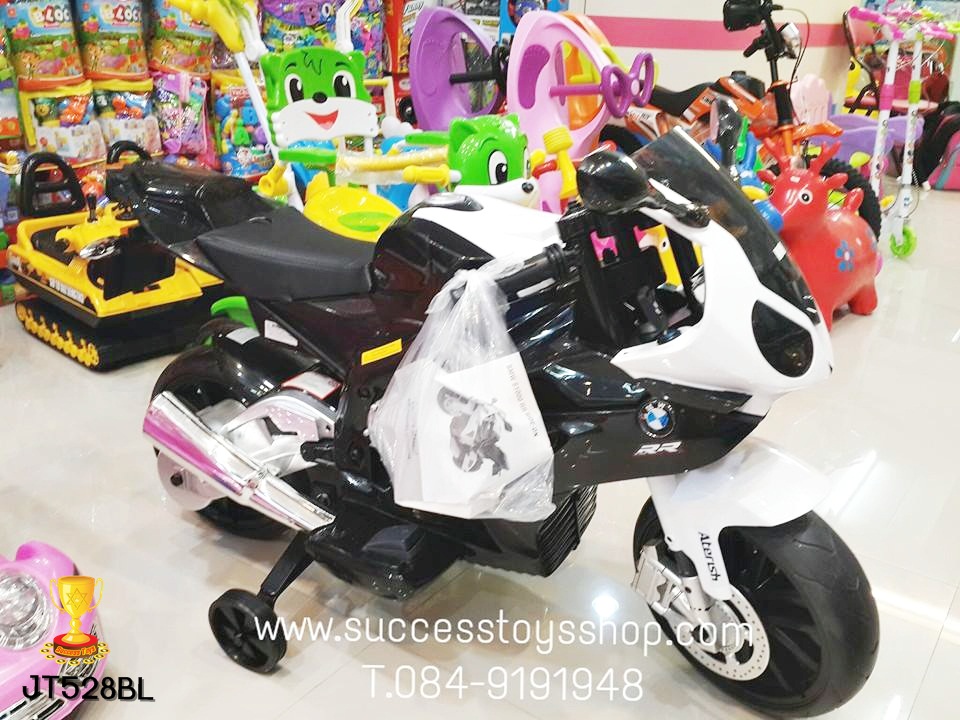 JT528 รถมอเตอร์ไซค์เด็กนั่งไฟฟ้า ซุปเปอร์ไบค์ BMW S1000 งานแท้ (2 มอเตอร์)