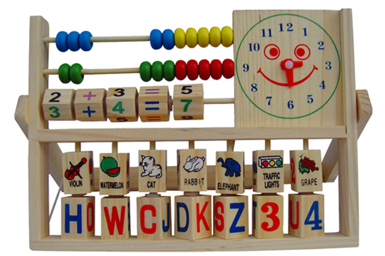 ของเล่นไม้ นาฬิกานับเลข เสริมทักษะ Multi-Purpose Computation Frames