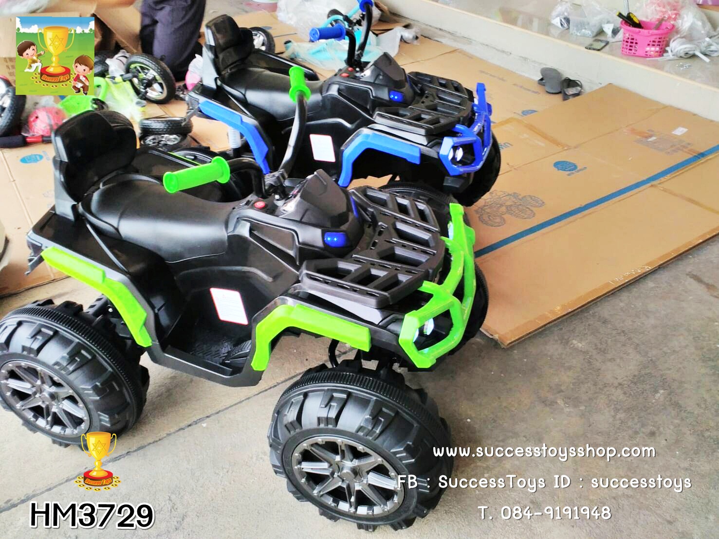 รถสิงห์ทะเลทรายATV 2มอเตอร์ สีเขียว