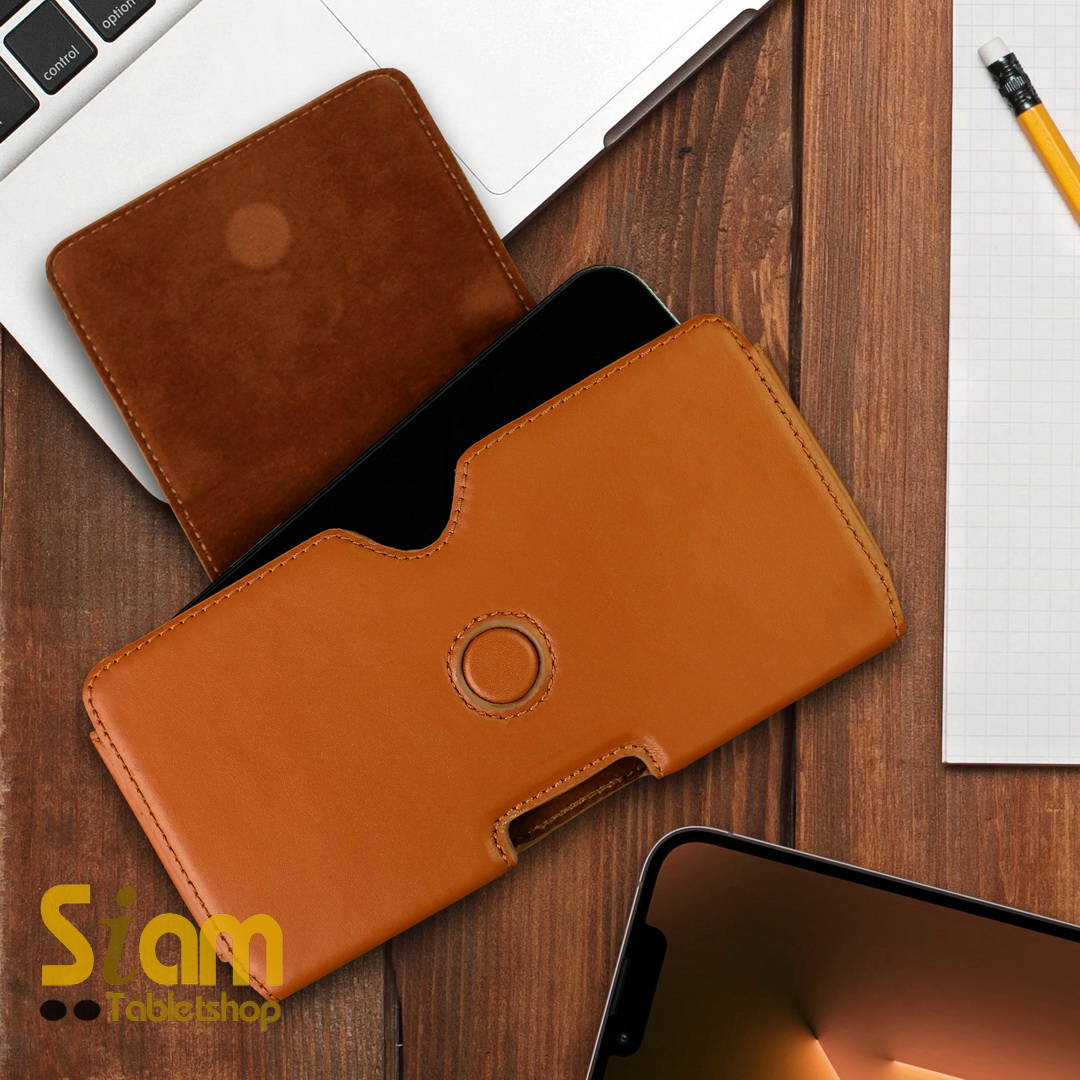 กระเป๋า คาดเอว หนังวัว สำหรับ มือถือ 5.5 - 6.7 นิ้ว สไตล์อิตาลี