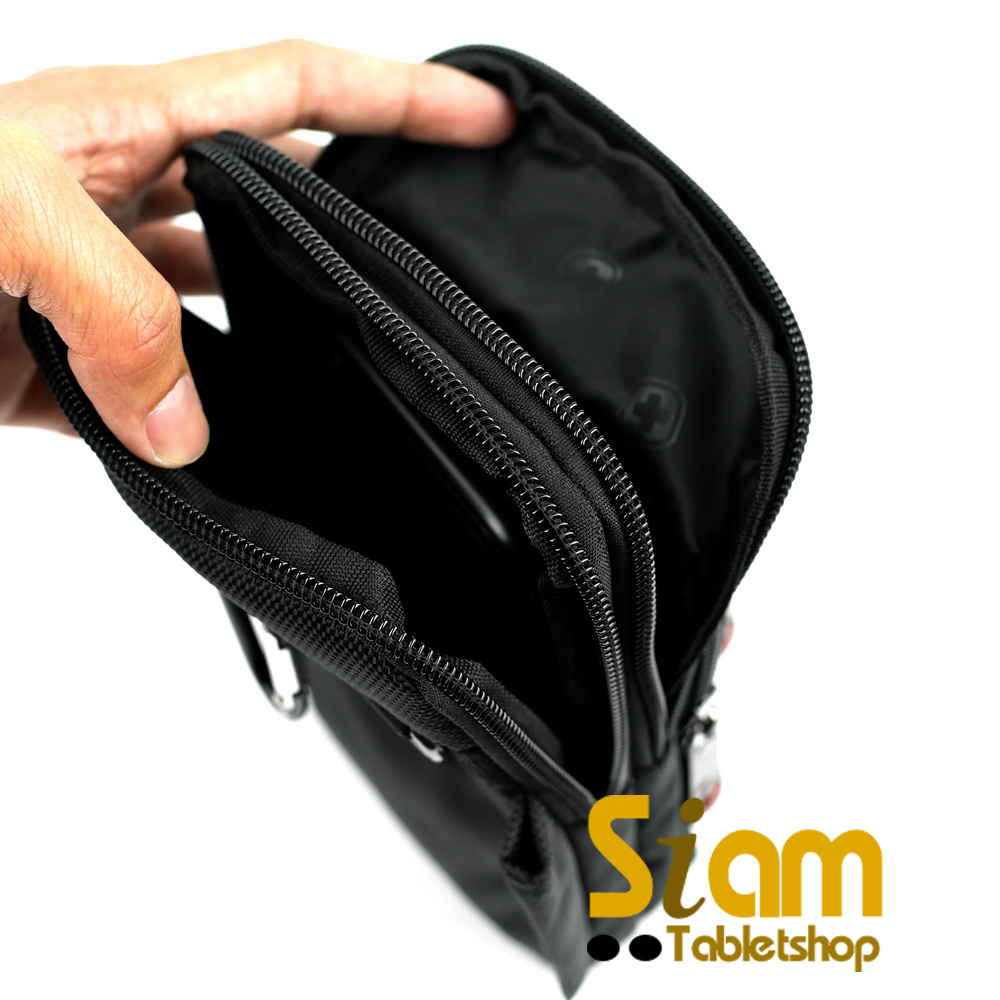 DAKAR กระเป๋าหนังคาดเอว แนวตั้ง ใส่มือถือขนาด 5 - 6.7 นิ้ว (053)