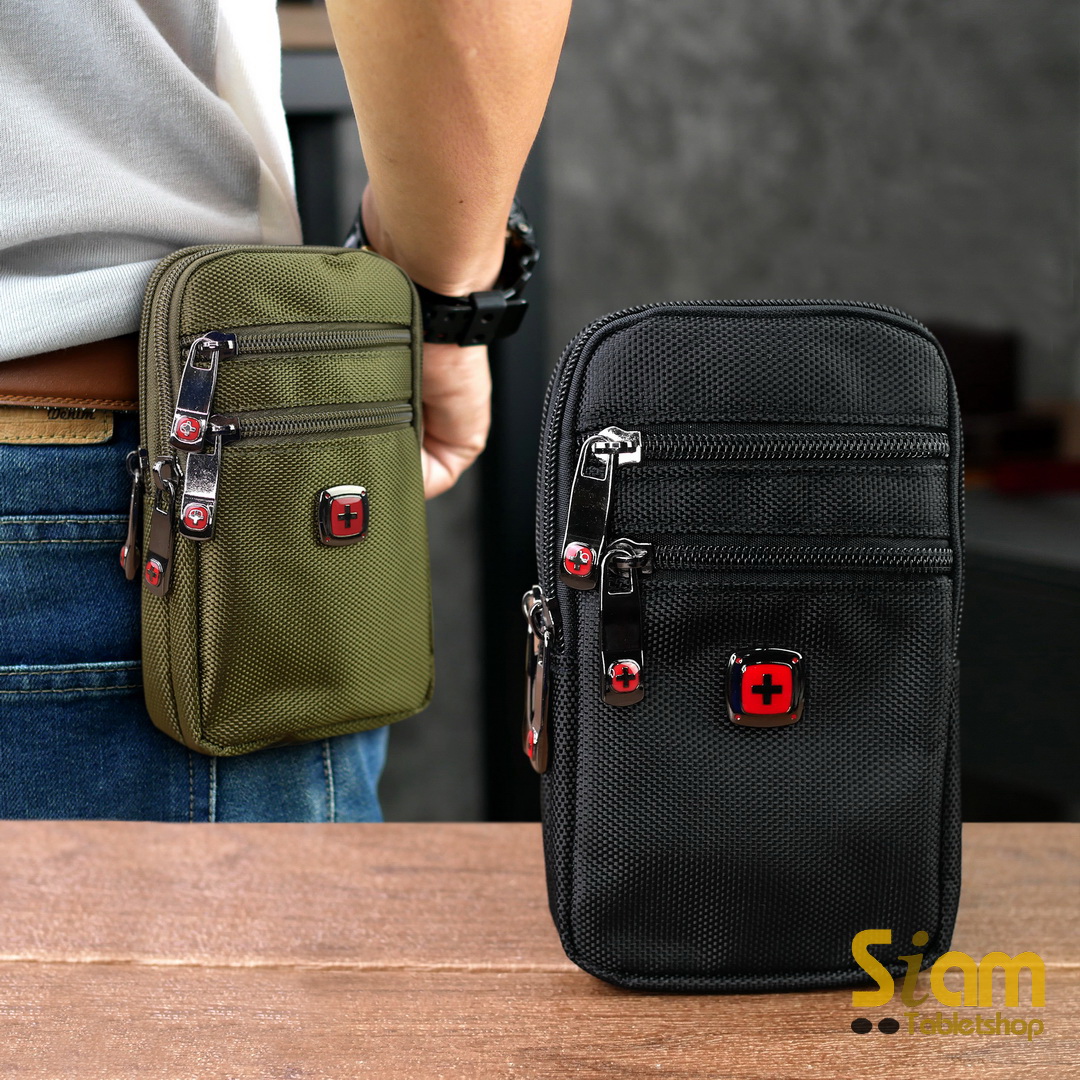DAKAR กระเป๋าคาดเอวใส่โทรศัพท์ มือถือ 4.7-6.7 นิ้ว ใส่ได้ 2 เครื่อง แนวตั้ง (0667)