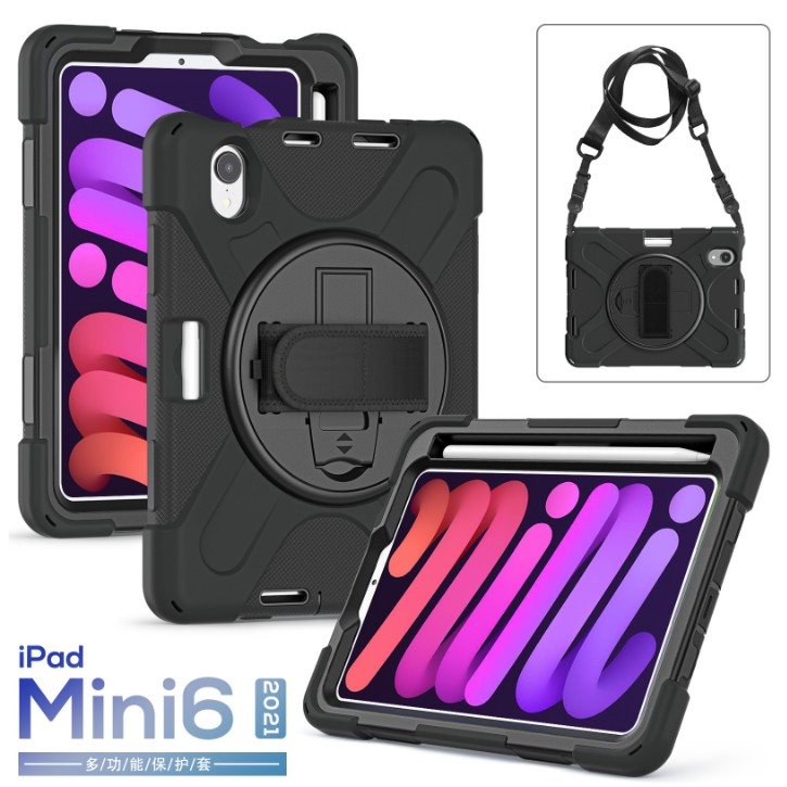 [Multi Function] เคสกันกระแทก เคส iPad Mini 6/7 พร้อมสายสะพาย