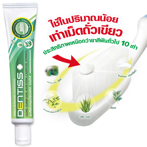 *พร้อมส่ง* Mistine DENTISS ดูแลช่องปากด้วยสมุนไพรสกัด มั่นใจลมหายใจหอมสดชื่น