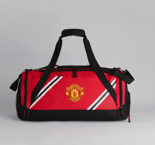 กระเป๋าแมนเชสเตอร์ ยูไนเต็ด Core Stripe Duffle Red ของแท้