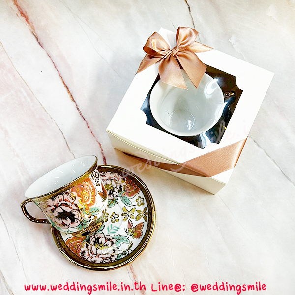 ของชำร่วยงานแต่งงาน, ของที่ระลึกแจกงานแต่ง, แก้วกาแฟสวยๆ , แ้กวกาแฟลายดอกไม้, แจกแก้วกาแฟงานแต่ง, แก้วกาแฟจานรองแก้ว, ของรับไหว้, ของรับไหว้ผู้ใหญ่, ของรับไหว้งานแต่งงาน, ชุดรับไหว้งานแต่ง, ชุดแก้วรับไหว้, แก้วกาแฟลายทอง 