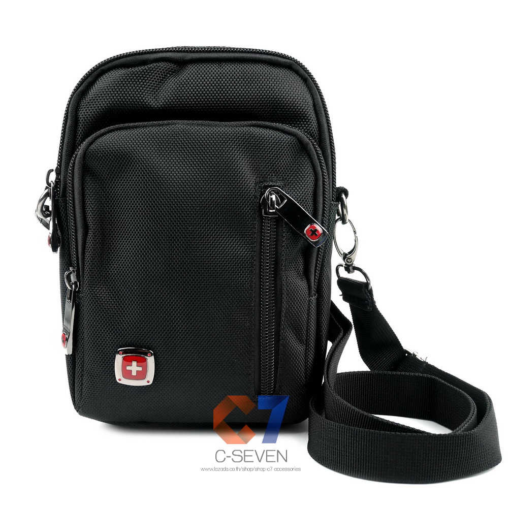 DAKAR กระเป๋าหนังคาดเอว สะพายข้าง ใบใหญ่ แนวตั้ง ใส่มือถือขนาด 5 - 6.7 นิ้ว (0623)