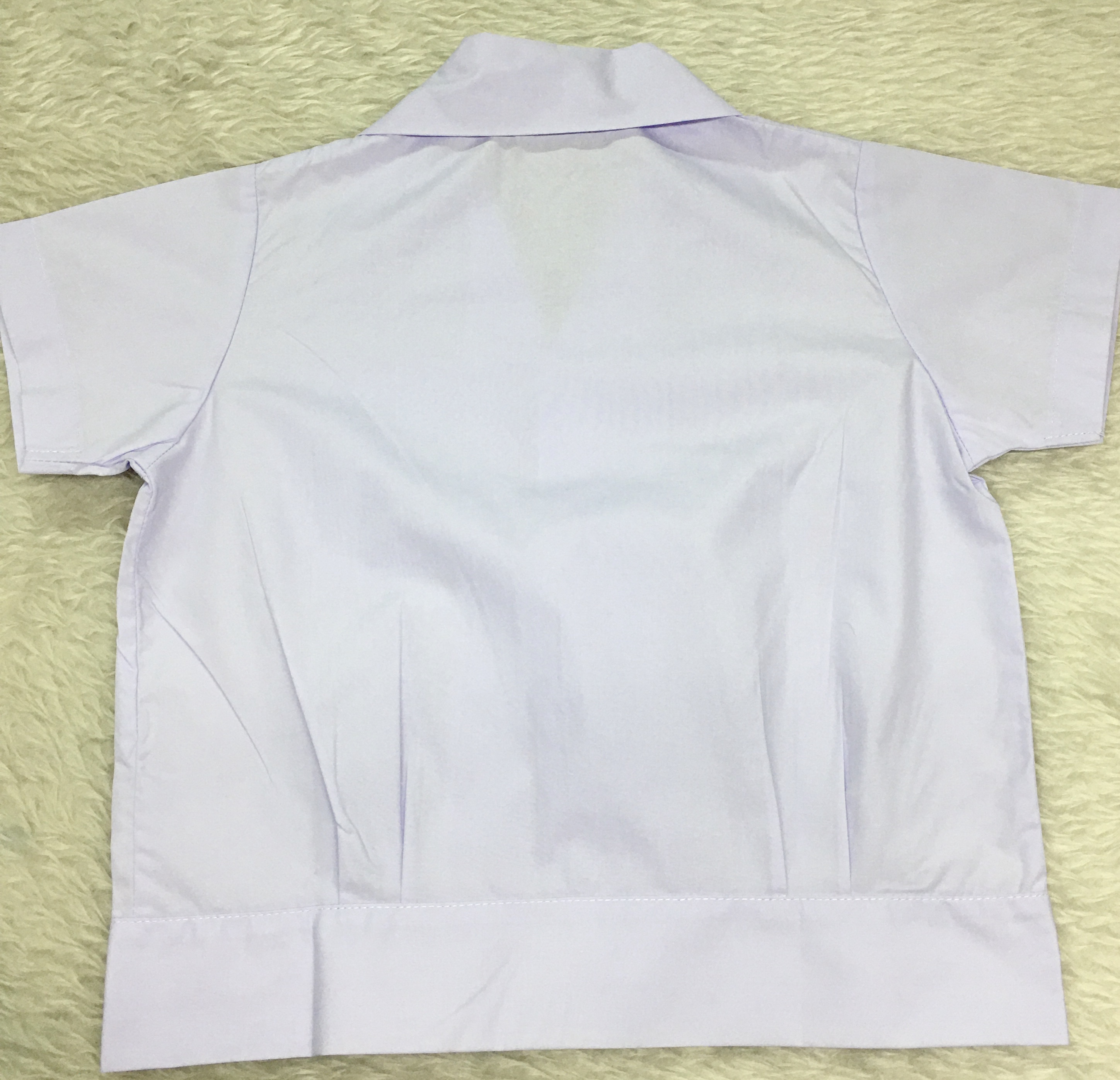 เสื้ออนุบาลนักเรียนชาย เสื้อนักเรียนชายอนุบาล แขนสั้น คอฮาวาย เอวบ๊อบ