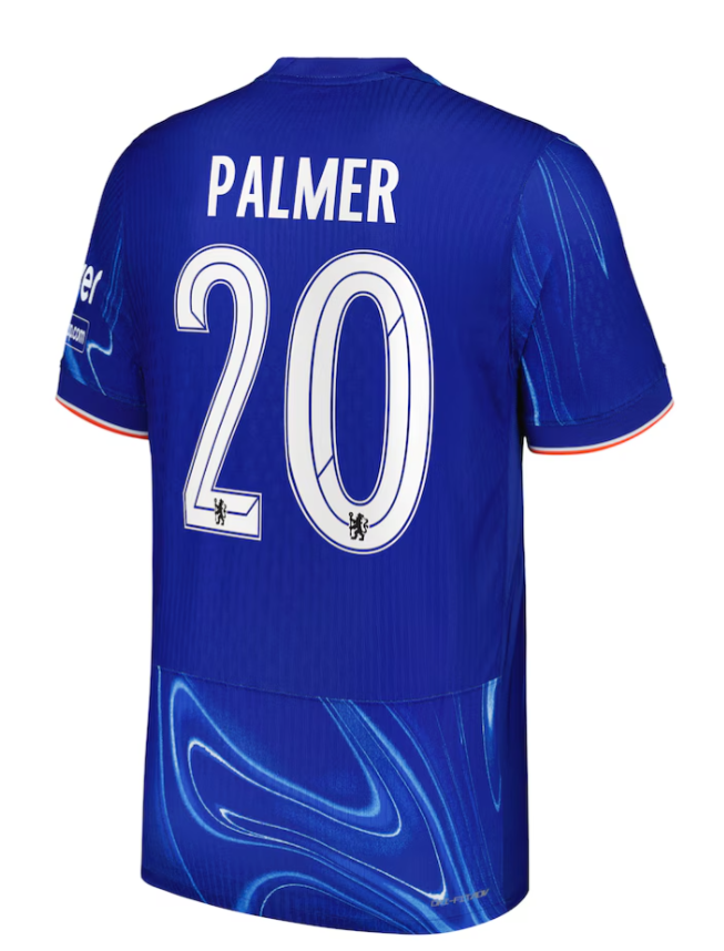 เสื้อเชลซี 2024 2025 ทีมเหย้าเวอร์ชั่นนักเตะ PALMER 20 ฟอนท์สโมสรเชลซีของแท้