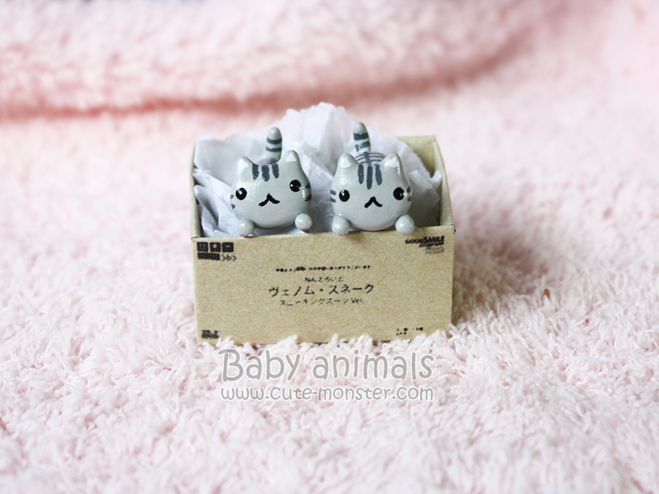 ต่างหูแมวเทา Baby gray cat