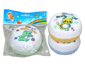 ฟองน้ำถูกตัวเด็กหุ้มผ้าขนหนู Attoon