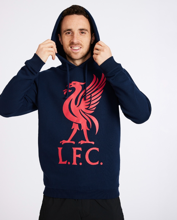 เสื้อฮู้ดลิเวอร์พูล Liverbird สีน้ำเงินเข้มของแท้
