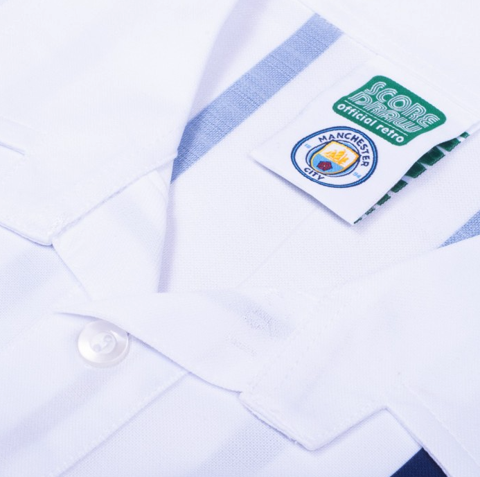 เสื้อเรทโรย้อนยุคแมนเชสเตอร์ ซิตี้ 1993 Away Retro ของแท้