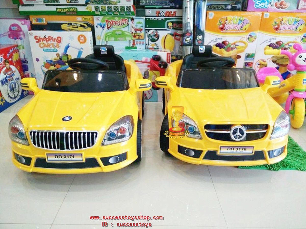 BJ3171G รถแบตเตอรี่เด็กนั่งไฟฟ้า ยี่ห้อ BMW (2มอเตอรฺ์) สีเขียว