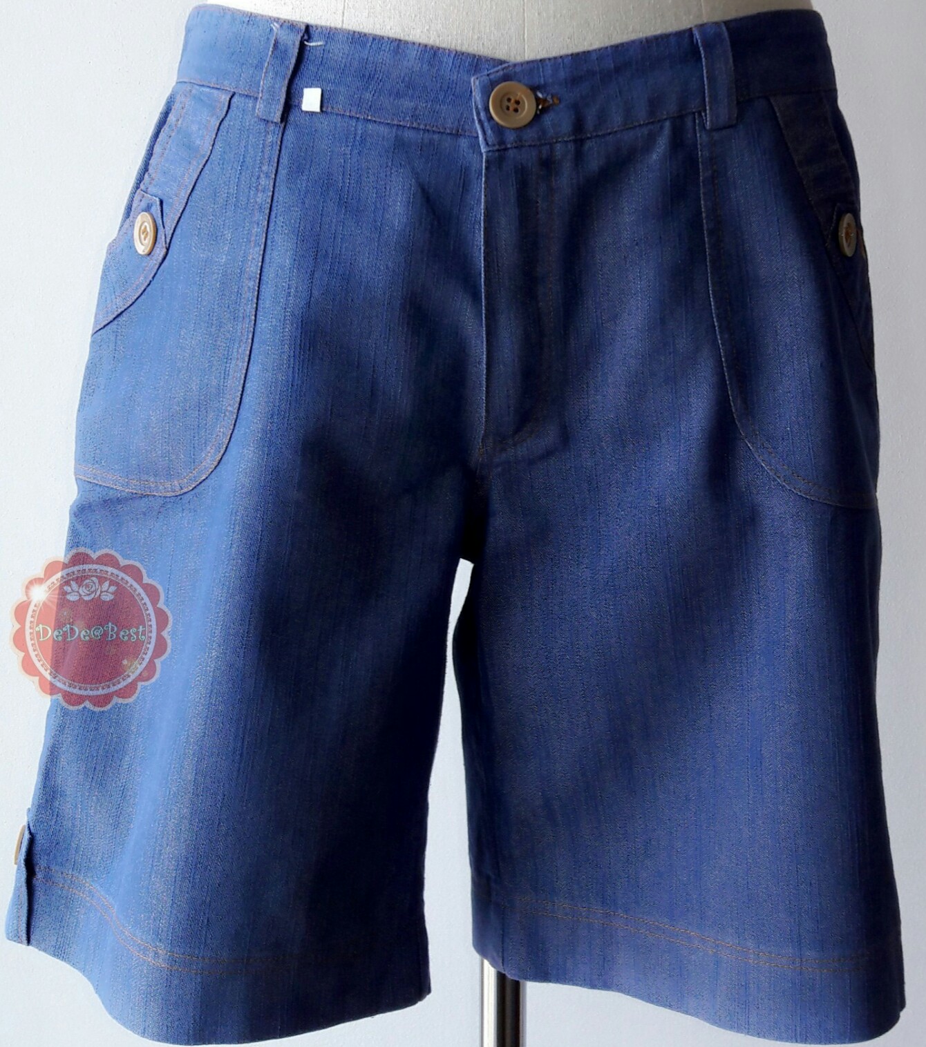 P3:2nd hand pants กางเกงขาสั้นผ้าสียีนส์