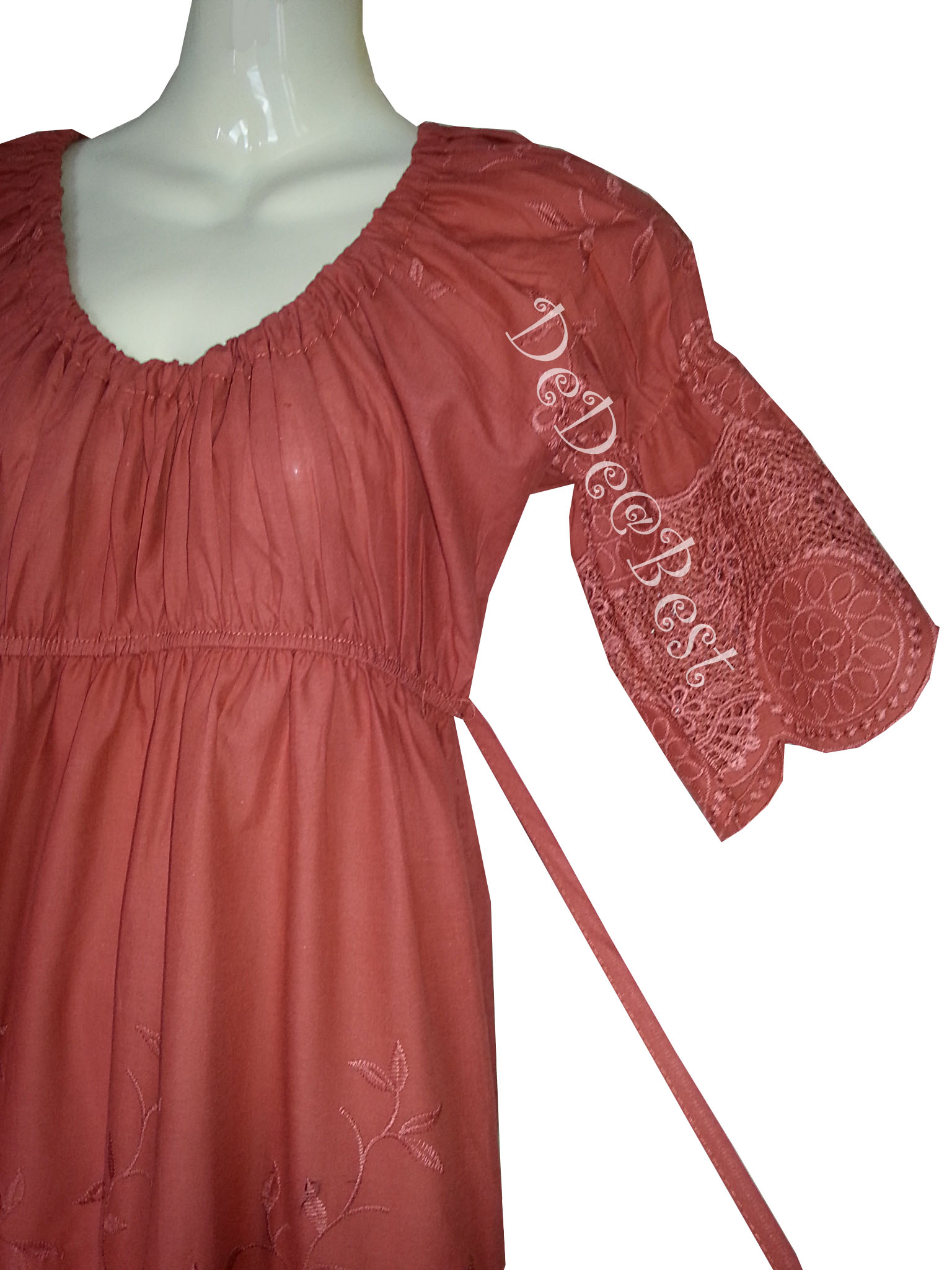 ขายแล้วค่ะ T72:First-hand top เสื้อแนววินเทจฉลุลายดอกไม้สวยมาก:สินค้าใหม่ป้ายห้อย!❤