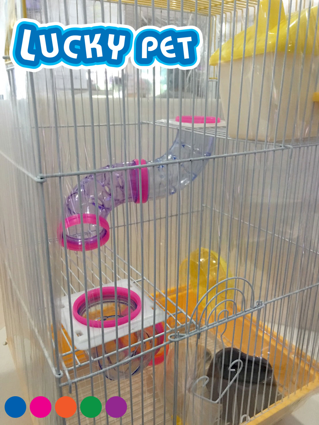 กรงแฮมเตอร์ Shobi*6 ขนาด กว้าง26 ยาว33 สูง53 ซม.