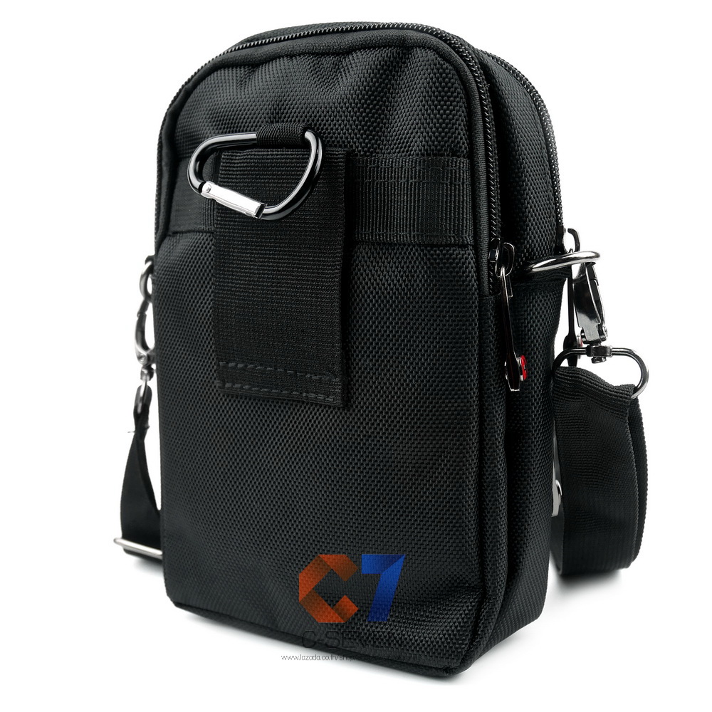 DAKAR กระเป๋าหนังคาดเอว สะพายข้าง ใบใหญ่ แนวตั้ง ใส่มือถือขนาด 5 - 6.7 นิ้ว (0623)