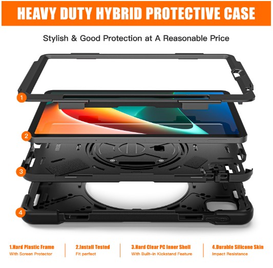 [Multi Function] เคสกันกระแทก เคส Xiao mi Pad 5 / Pad 5 Pro ช่องเก็บปากกา พร้อมสายสะพาย