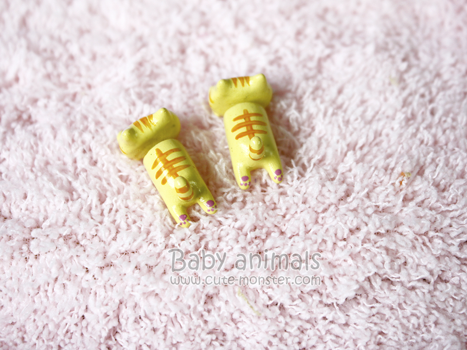 ต่างหูแมวส้ม Baby orange cat