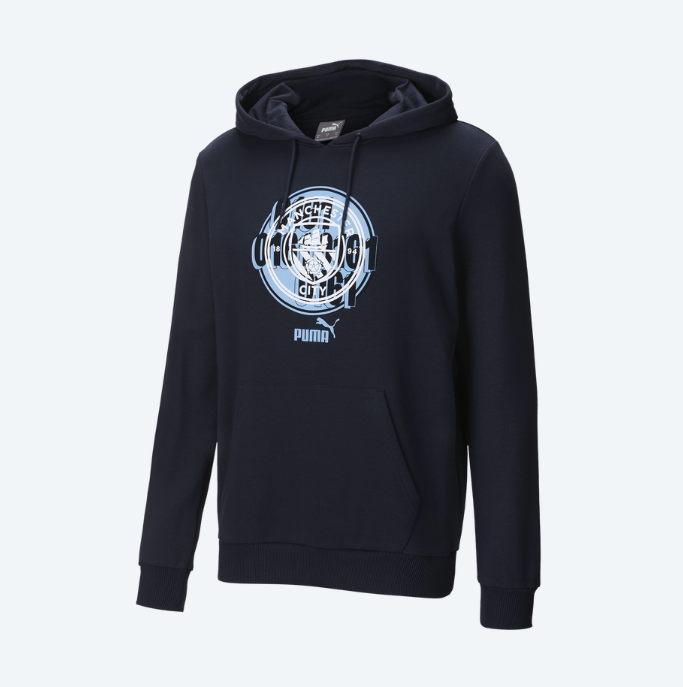 เสื้อฮู้ดแมนเชสเตอร์ ซิตี้ FtblCulture Hoodie สีกรมท่าของแท้