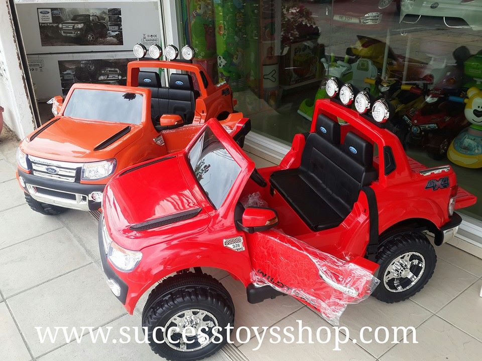 DK3646OR รถแบตเตอรี่ รถกระบะฟอร์ด FORD RANGER 2มอเตอร์ แบต 12V มีโช๊ค มี5สี แดง ขาว ดำ ส้ม ชมพู
