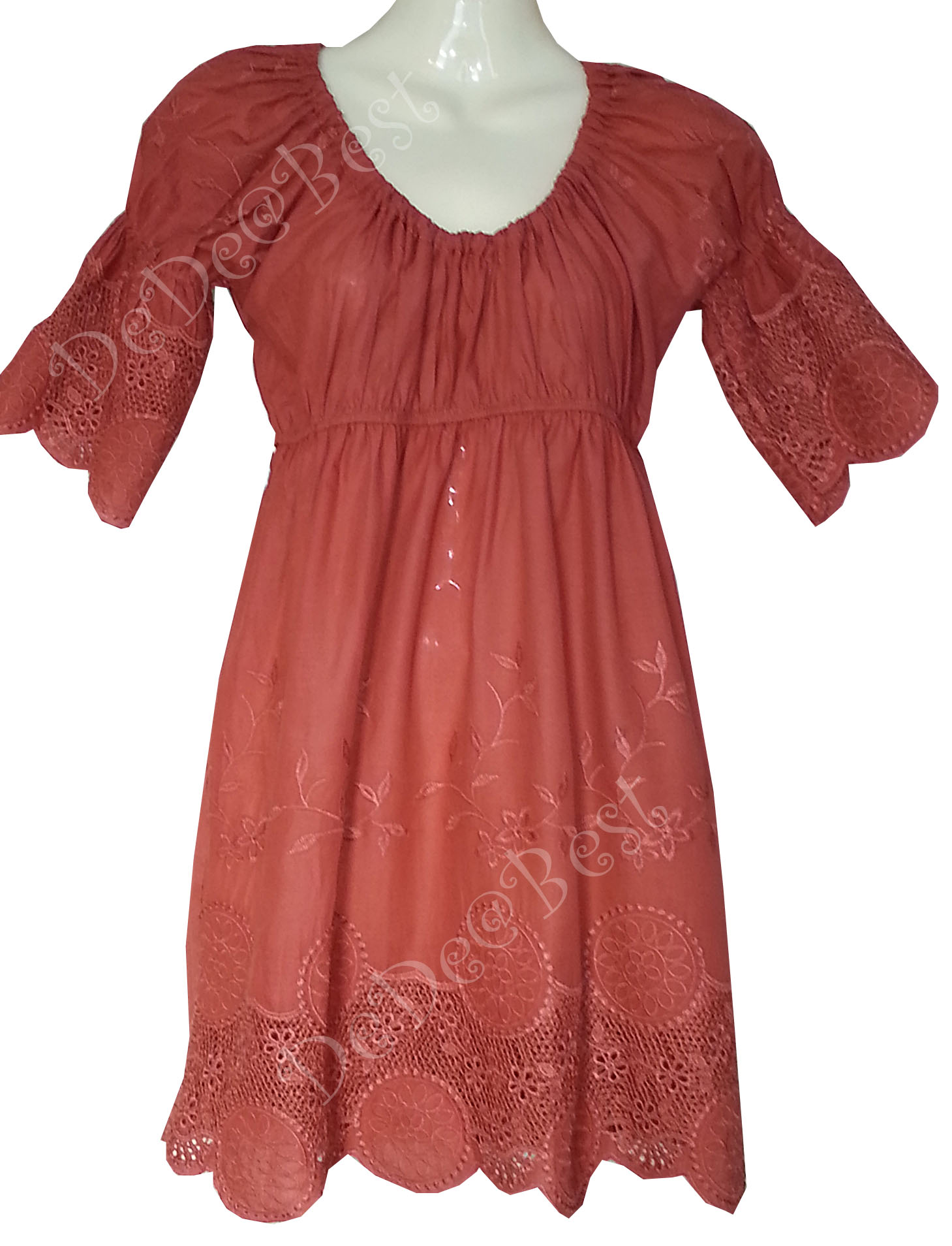 ขายแล้วค่ะ T72:First-hand top เสื้อแนววินเทจฉลุลายดอกไม้สวยมาก:สินค้าใหม่ป้ายห้อย!❤