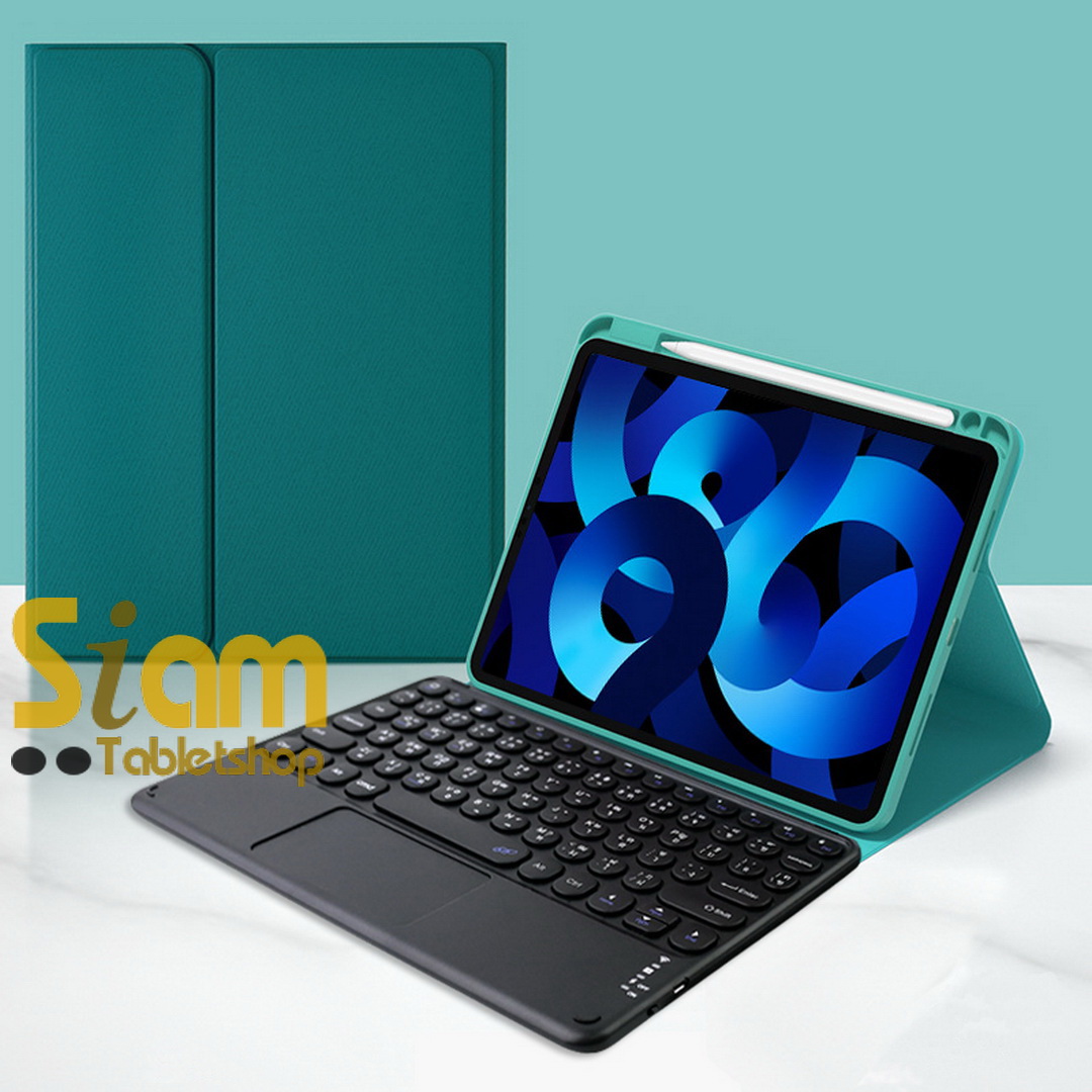 เคสคีย์บอร์ด เคสiPad 10 2022 (Gen 10) คีย์บอร์ด+ ทัชแพด มีรางปากกาฝั่งขวา แป้นพิมพ์ไทย
