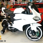 LNM1628S-W รถมอเตอร์ไซค์เด็กนั่งไฟฟ้า Ducati เบาะหนัง