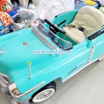 รถแบตเตอรี่เด็กนั่ง รุ่น LN5018 รถโบราคลาสสิค มี 3 สี ครีม เขียว แดง