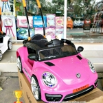 รถโฟลค์โยกได้+มีด้ามเข็น+มีรีโมทบังคับสีชมพู