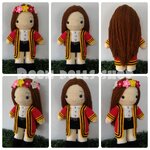 ตุ๊กตาถักรับปริญญา พระจอมเกล้า ขนาด 16 นิ้ว