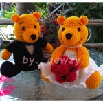 ตุ๊กตาถักหมีพูห์แต่งงาน