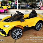 กก3809Y รถเก๋งสปอร์ตแบตเตอรี่ไฟฟ้าเด็กนั่งสีเหลือง