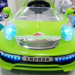 รถแบตเตอรี่เด็กนั่ง รุ่น LN2038 Benz-Smart มีไฟรอบคัน มี 3 สี เขียว แดง ขาว