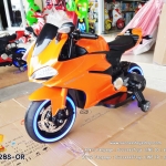 LNM1628S-OR รถมอเตอร์ไซค์เด็กนั่งไฟฟ้า Ducati เบาะหนัง