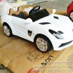 LM8866W รถแบตเตอรี่เด็กนั่งไฟฟ้า รถเบซ์ 2 มอเตอร์สีขาว