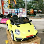 รถโฟลค์โยกได้+มีด้ามเข็น+มีรีโมทบังคับสีเหลือง