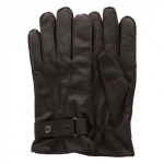 ถุงมือหนังลิเวอร์พูล Signature Mens Brown Leather Gloves ของแท้