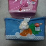 ตะกร้าใส่ของทารก เด็กอ่อน สีฟ้า, ชมพู ขนาด 12*15 นิ้ว