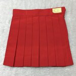 กระโปรงอนุบาล จีบรอบ สีแดง